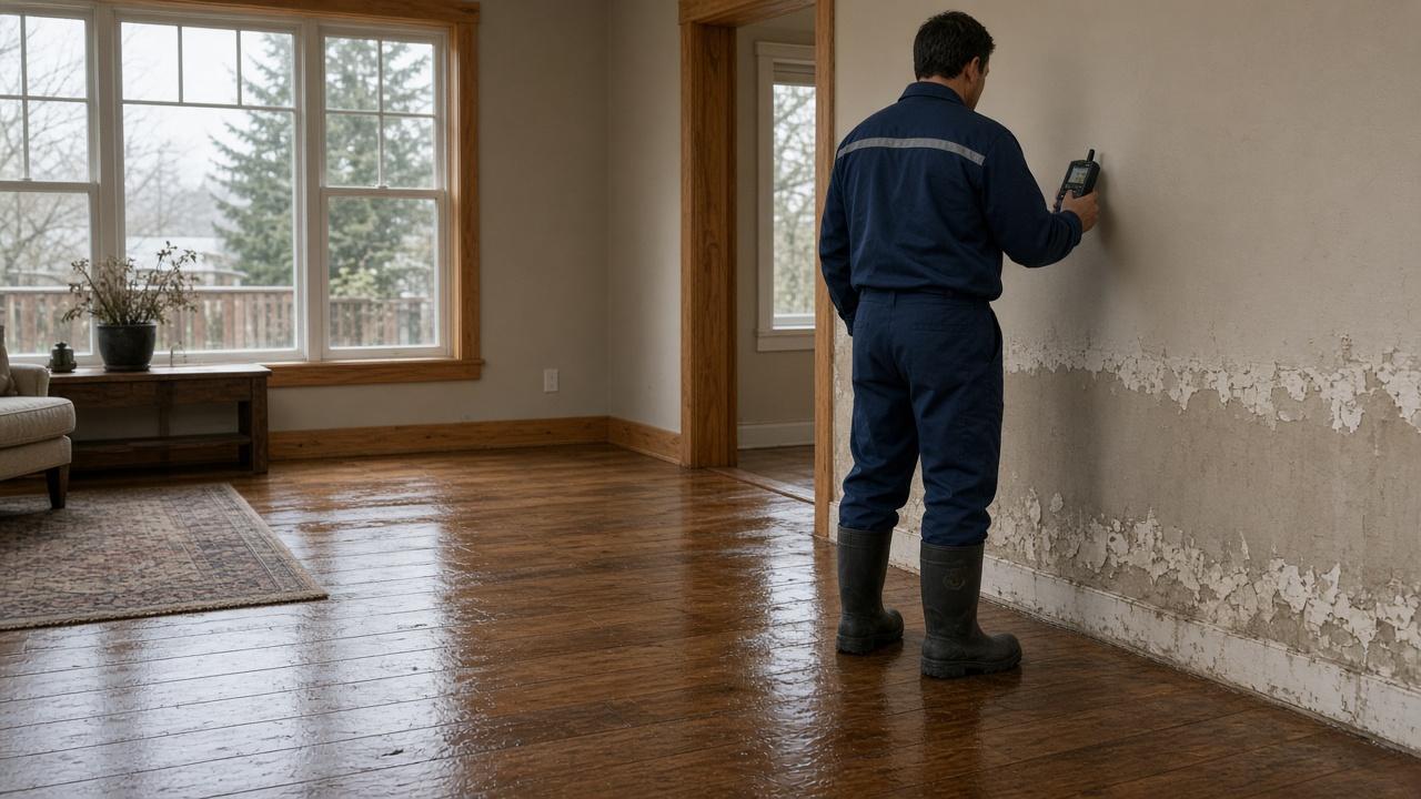 Water damage restoration crew in Abbotsford BC